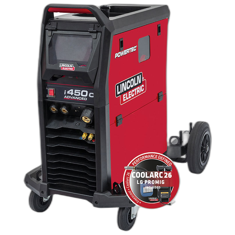 MIG/MAG lasapparaat Powertec i450C advanced 400V 3Ph met 4m lastoorts