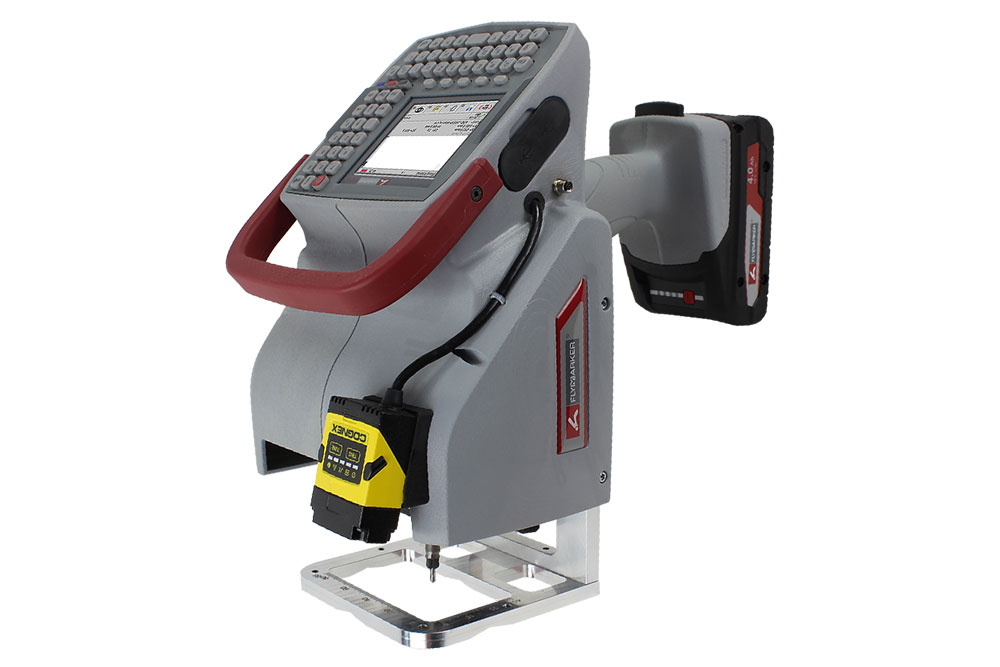 Flymarker mini markeermachine 85/45 3,5" Plus met geïntegreerde 1D scanner