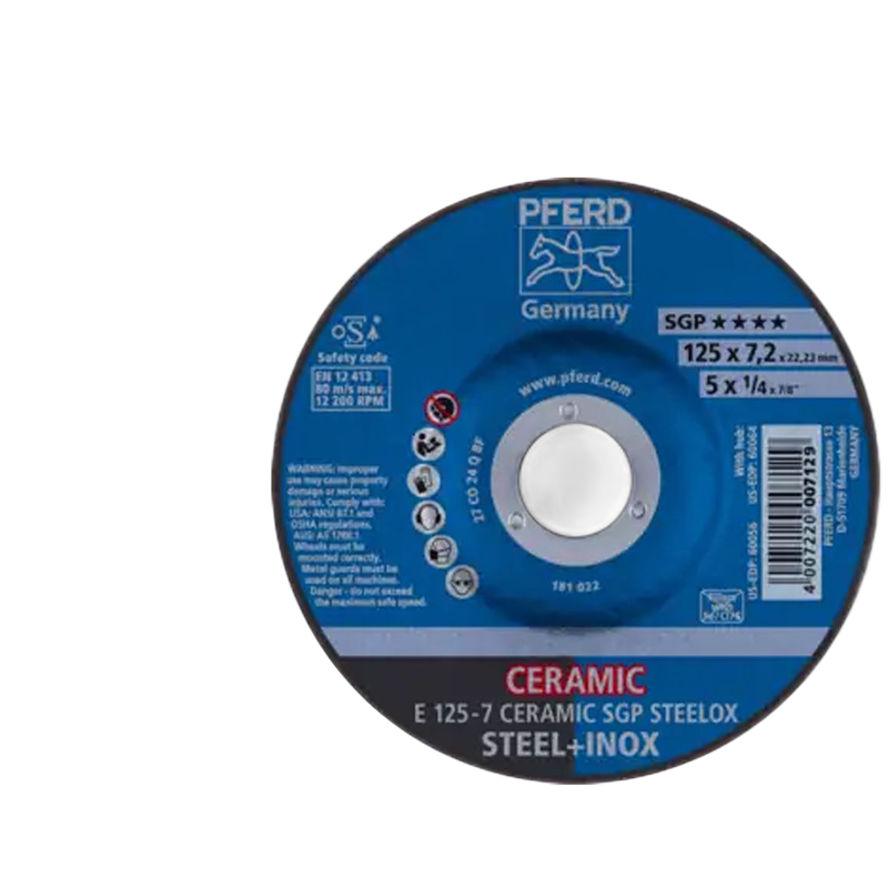 Pferd afbraamschijf 125-7 ceramic SGP Steelox